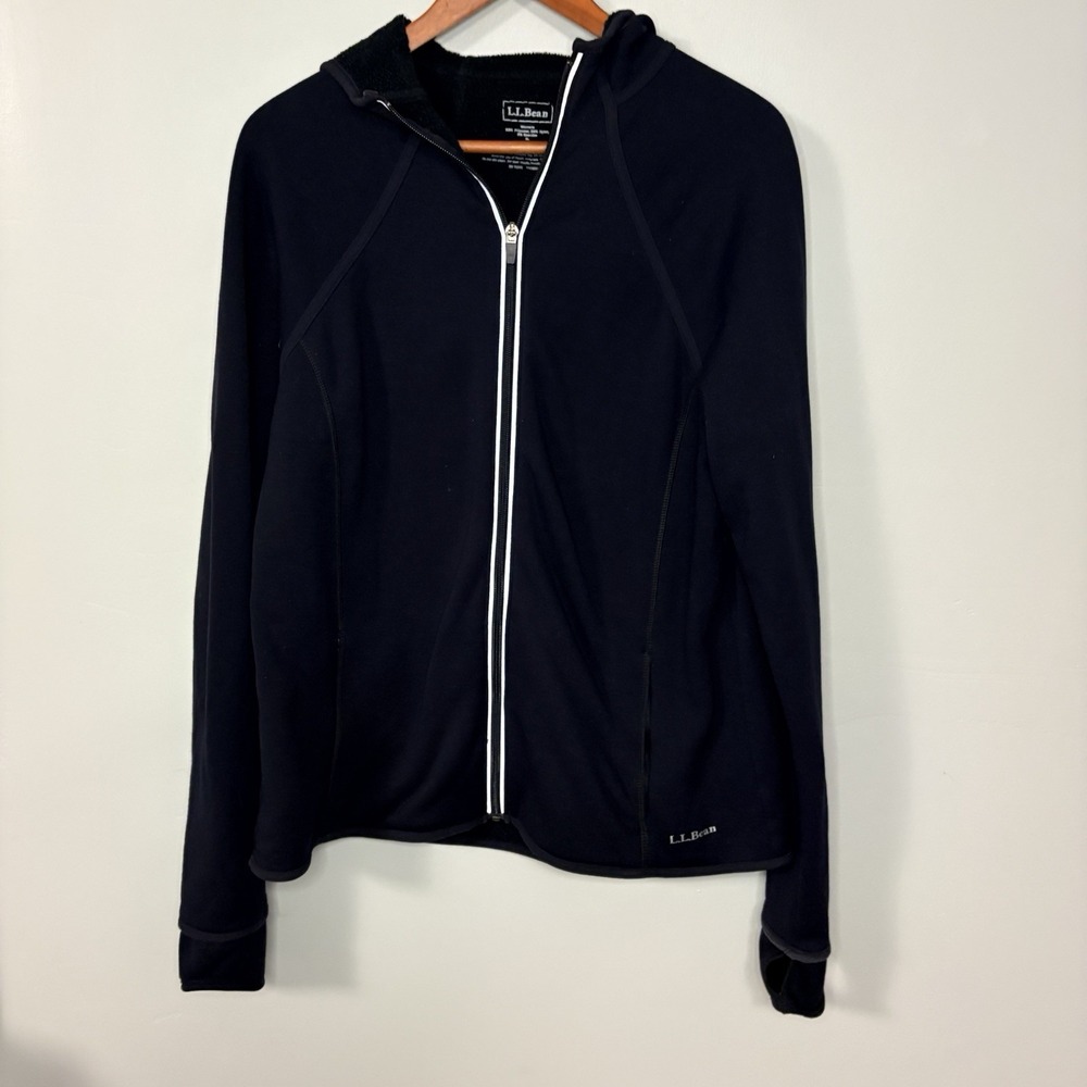 LL Bean Performance Jacket Full Zip Jacket Women's Size XL Thumb Holes
